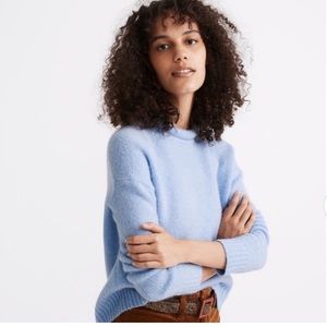 Madewell Fulton puff neck trim pullover